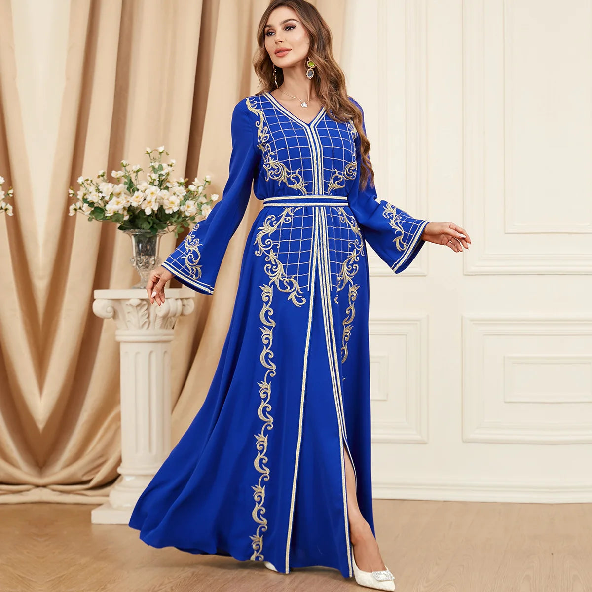 Caftan Bleu Roi de Mariage