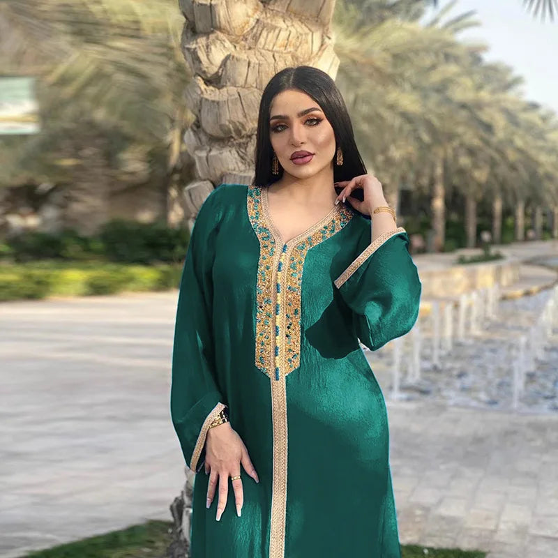 Caftan Simple Vert - Mode Caftan