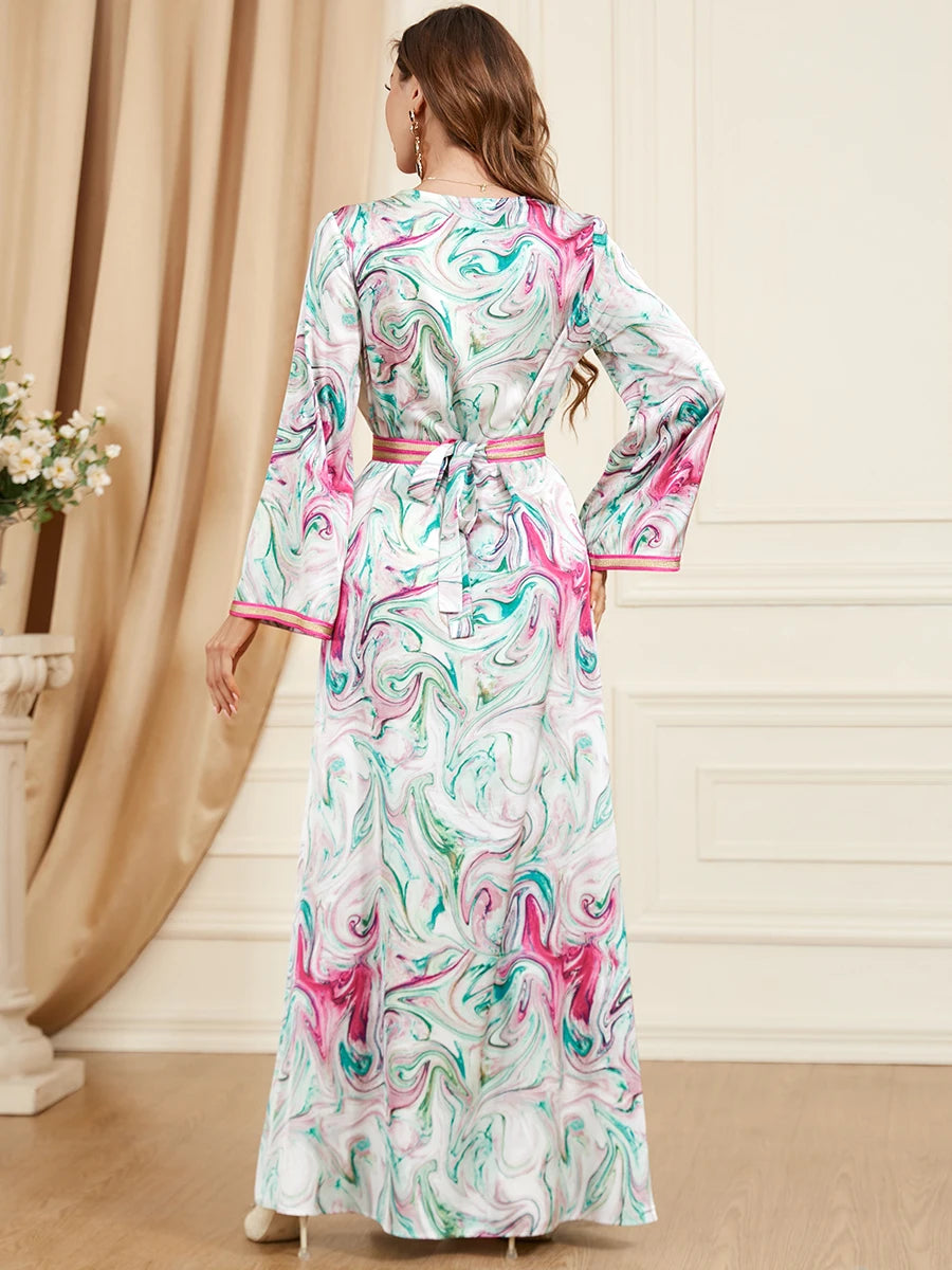 Caftan Rose Motifs - Mode Caftan