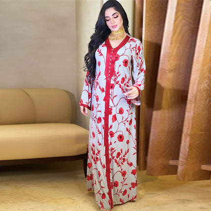 Caftan Blanc et Rouge - Mode Caftan