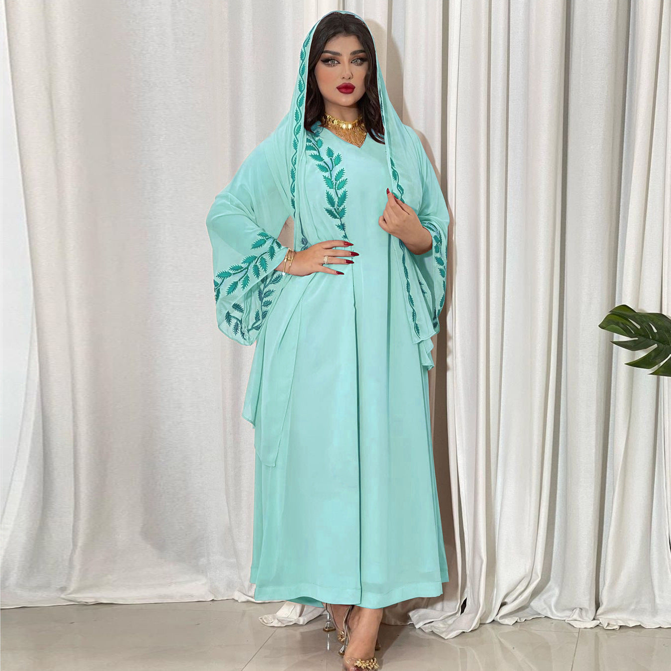 Caftan Bleu Clair - Mode Caftan