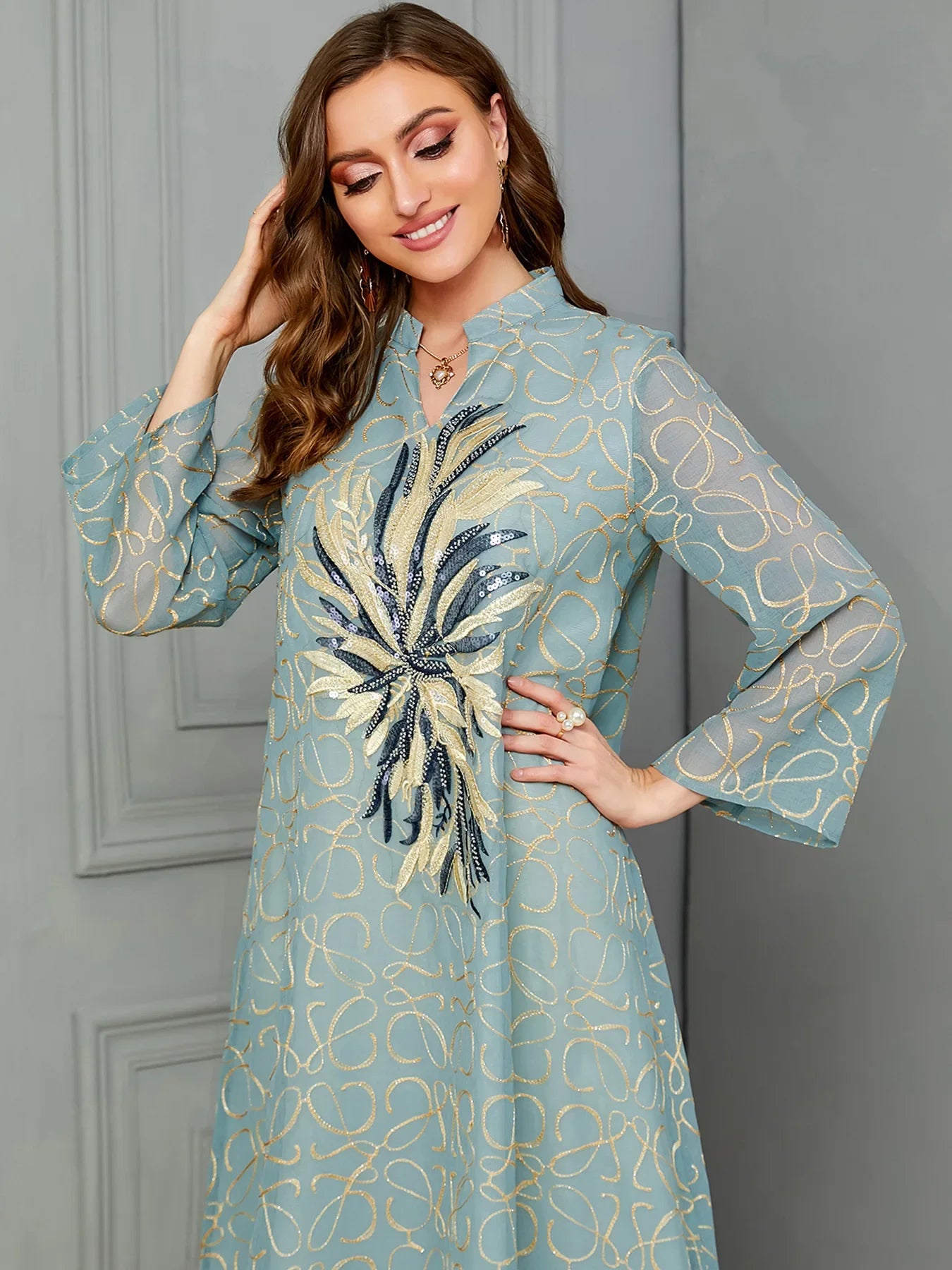 Caftan Bleu Ciel