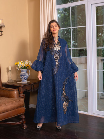 Caftan Bleu Marine Moderne - Mode Caftan