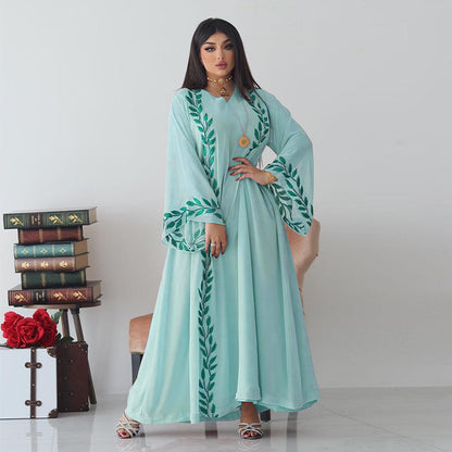 Caftan à Capuche Bleu - Mode Caftan