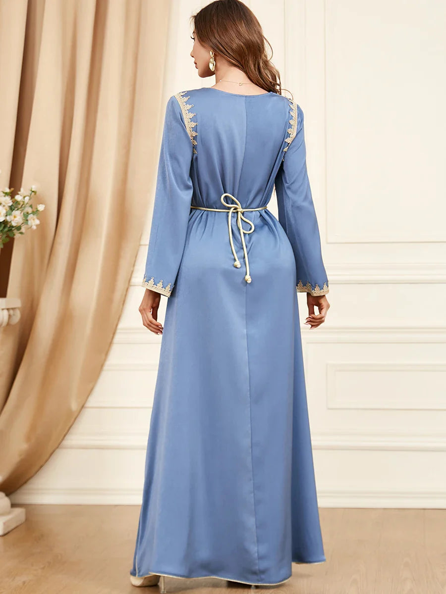 Caftan Femme Bleu