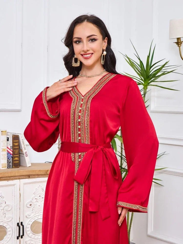 Caftan Femme Rouge