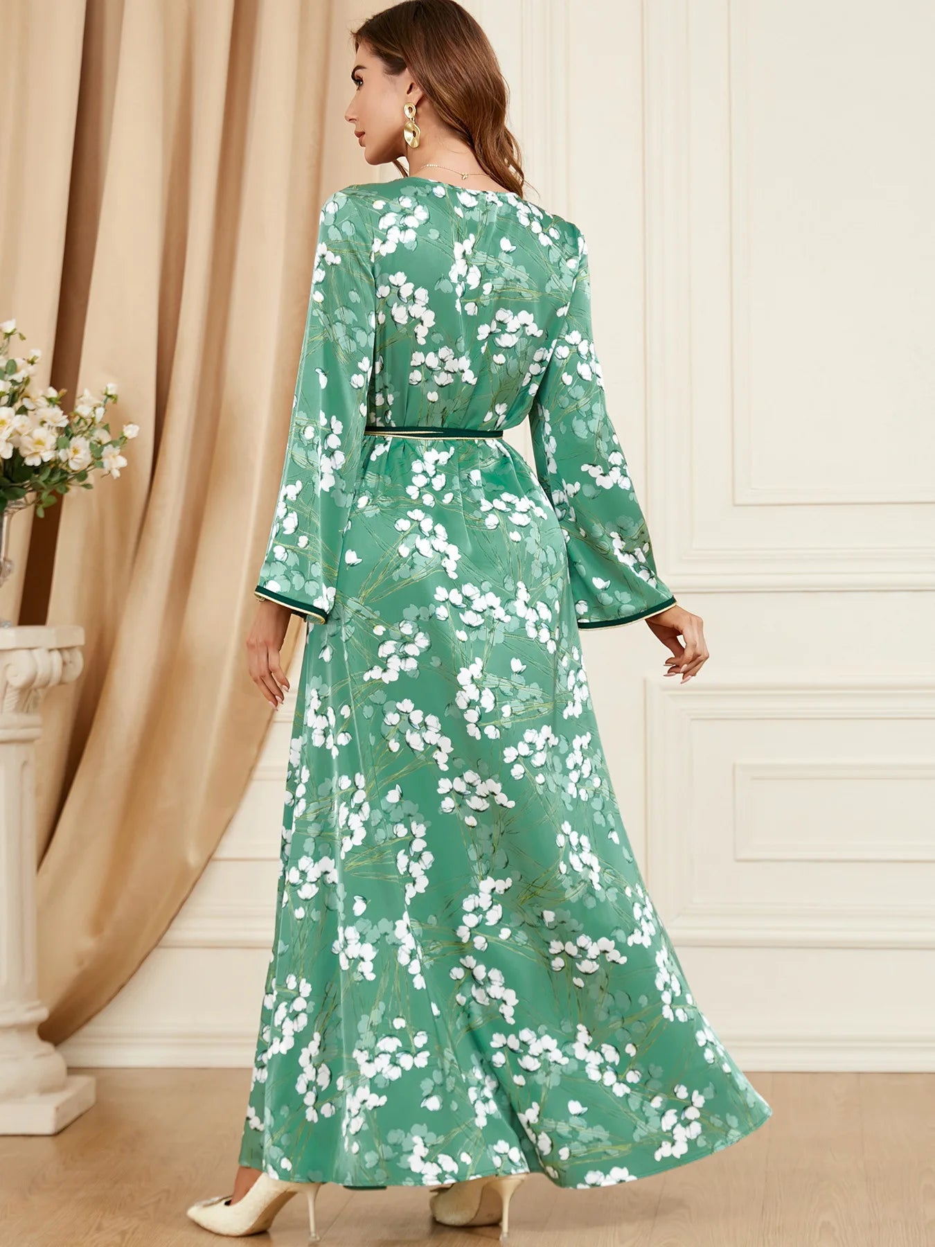 Caftan Femme Vert