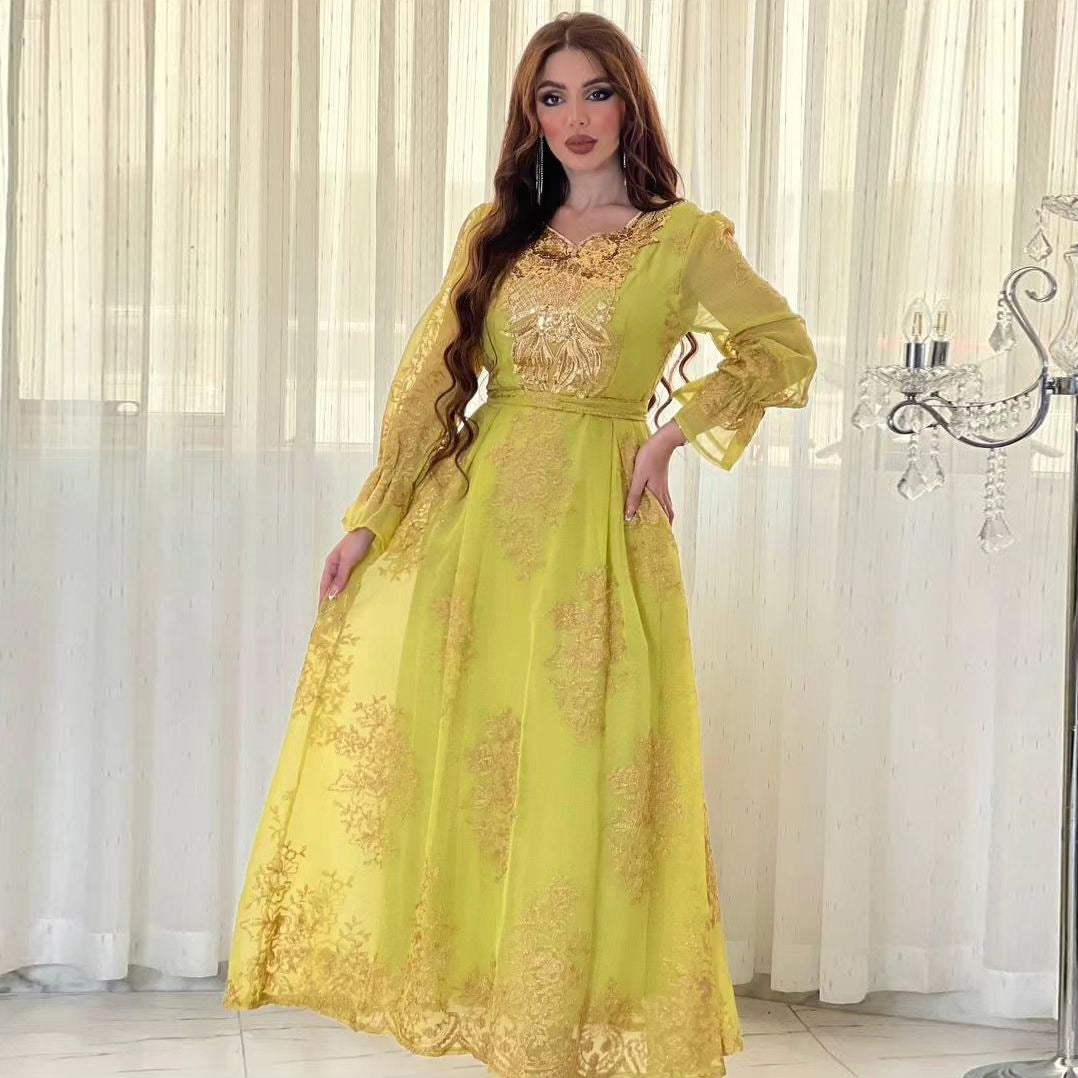 Caftan Jaune Moutarde - Mode Caftan