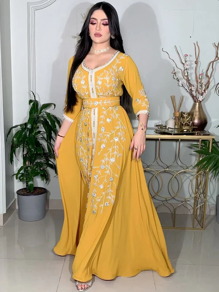 Caftan Jaune Pastel - Mode Caftan