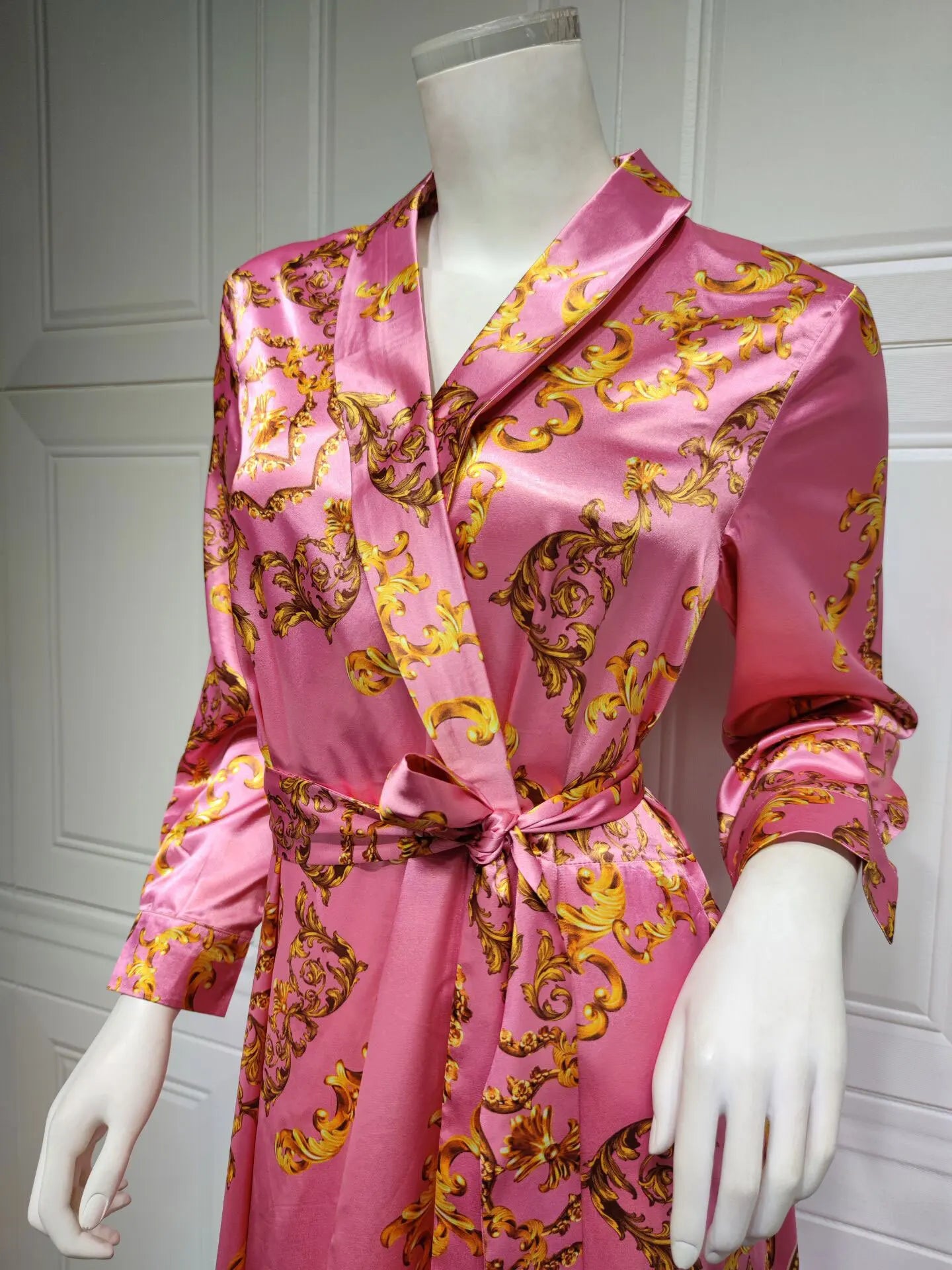 Caftan Léger Rose et Or - Mode Caftan