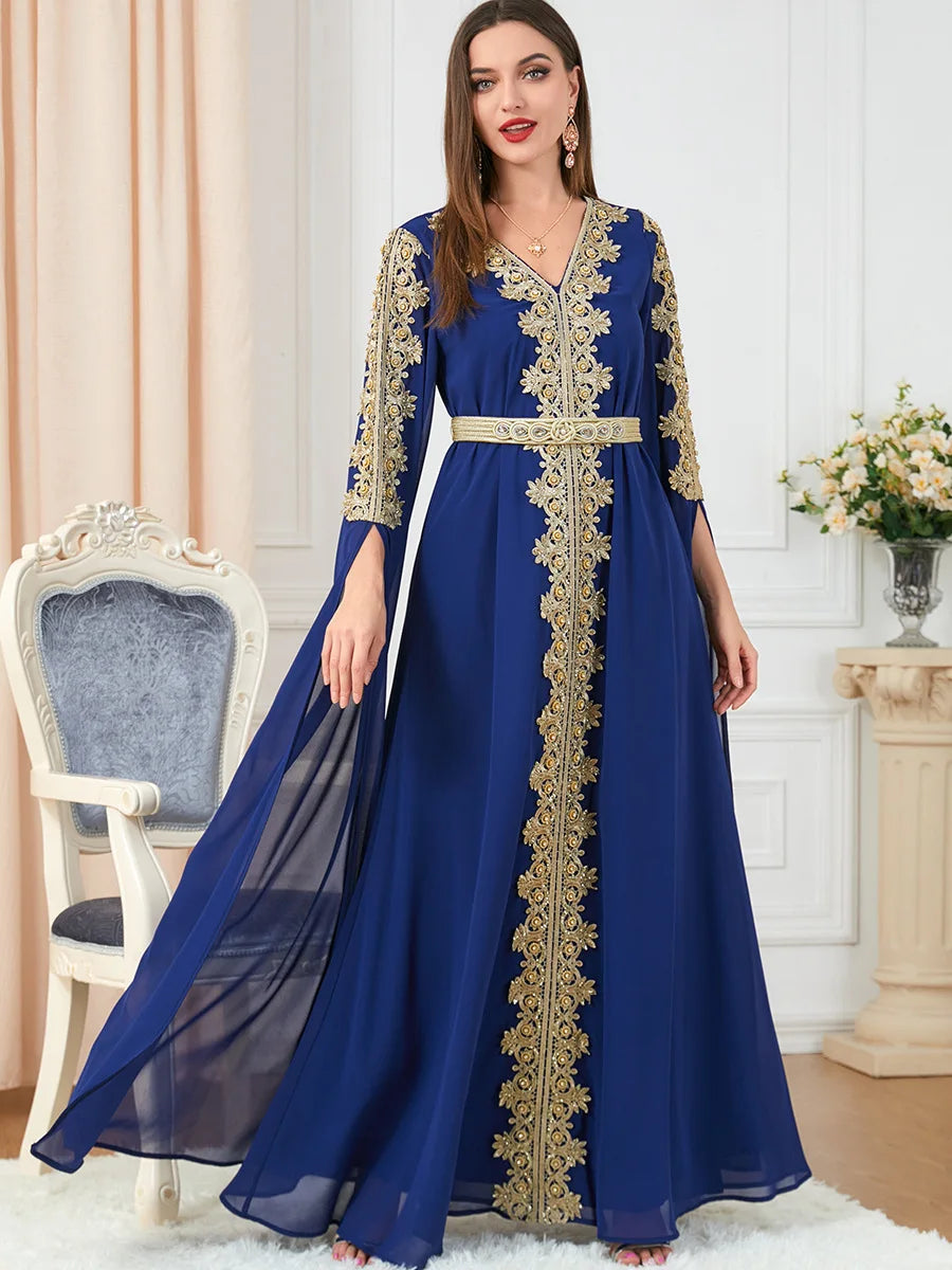 Caftan Mariage Bleu Roi