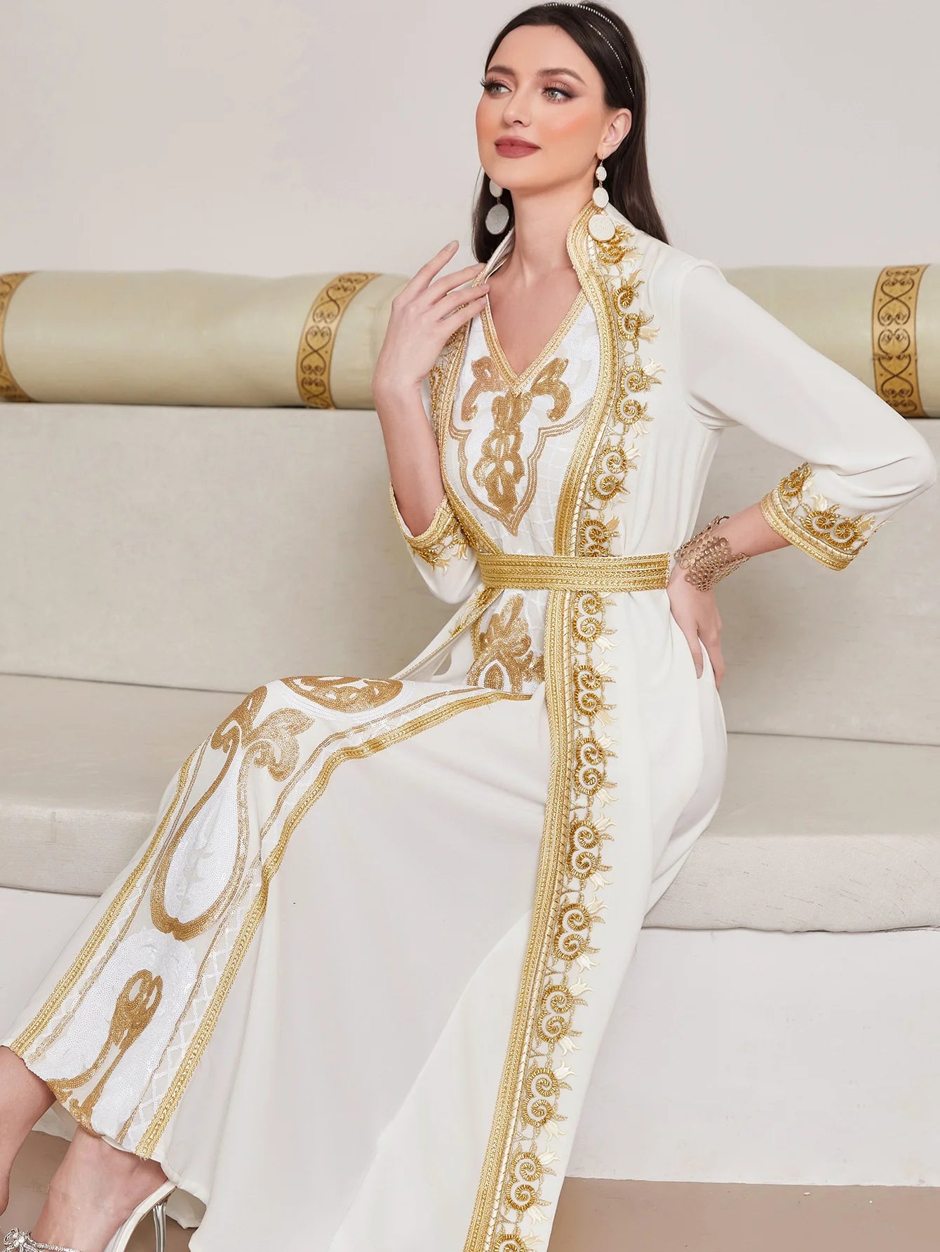 Caftan Marocain Blanc