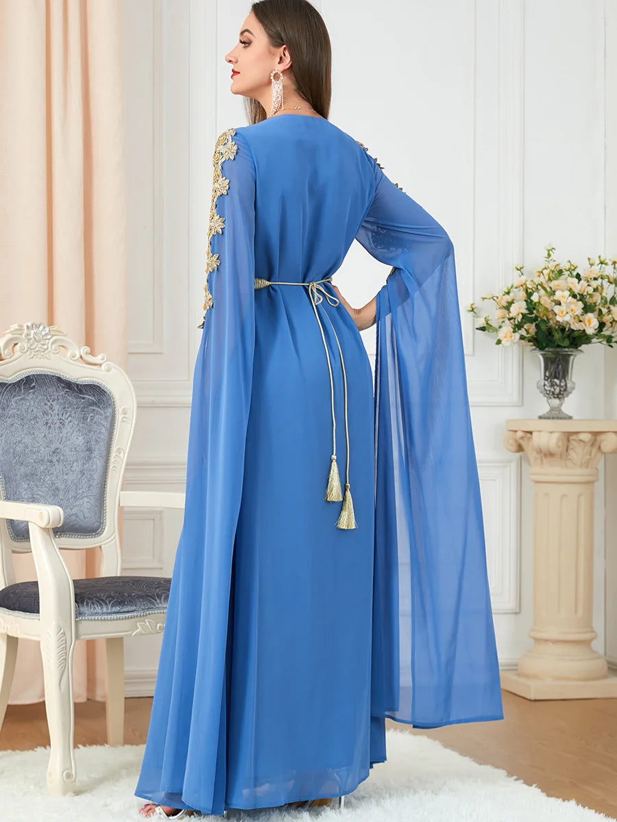 Caftan Marocain Bleu