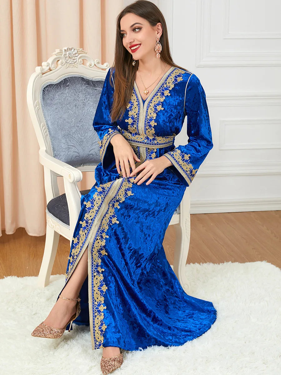 Caftan Marocain Bleu