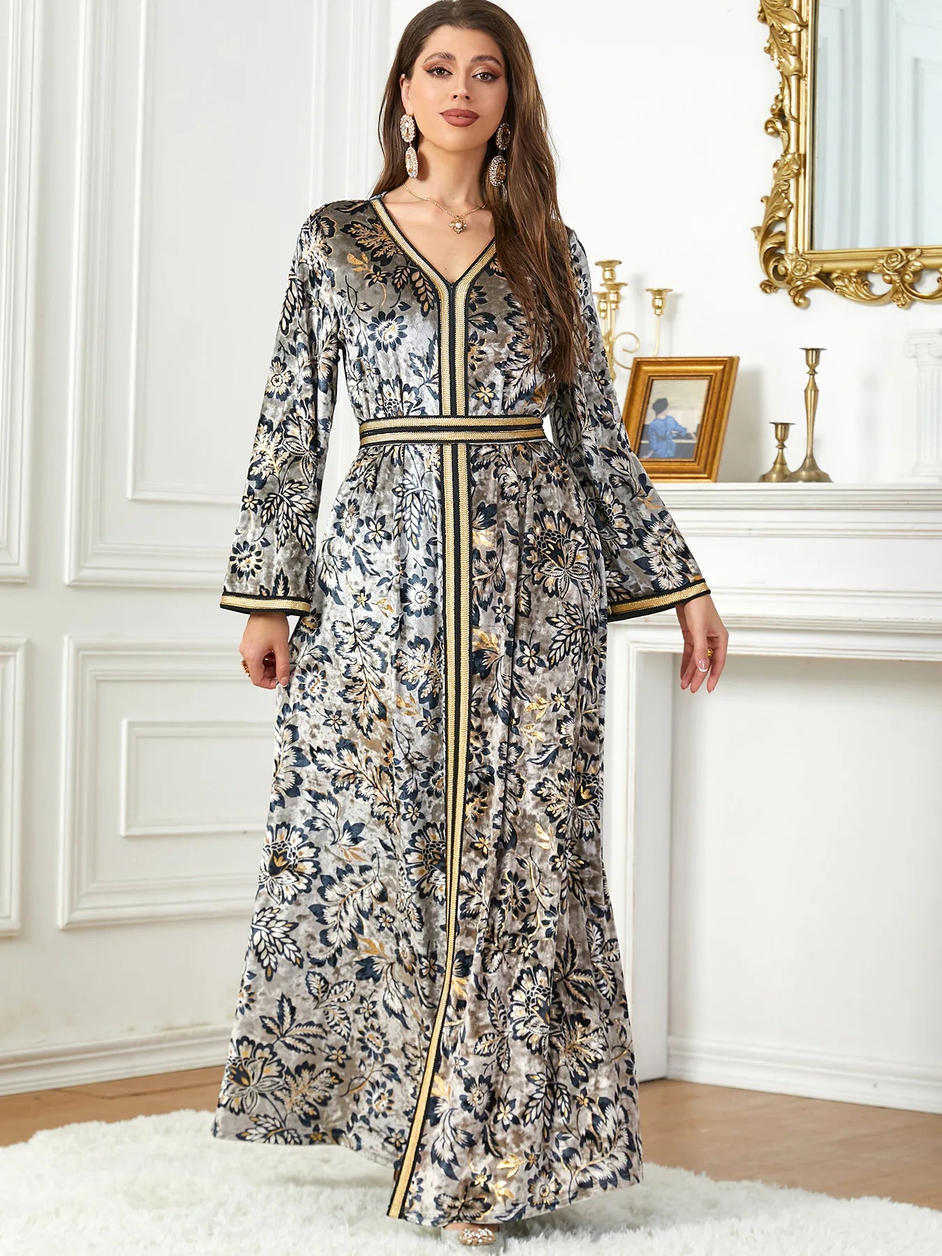 Caftan Marocain Gris