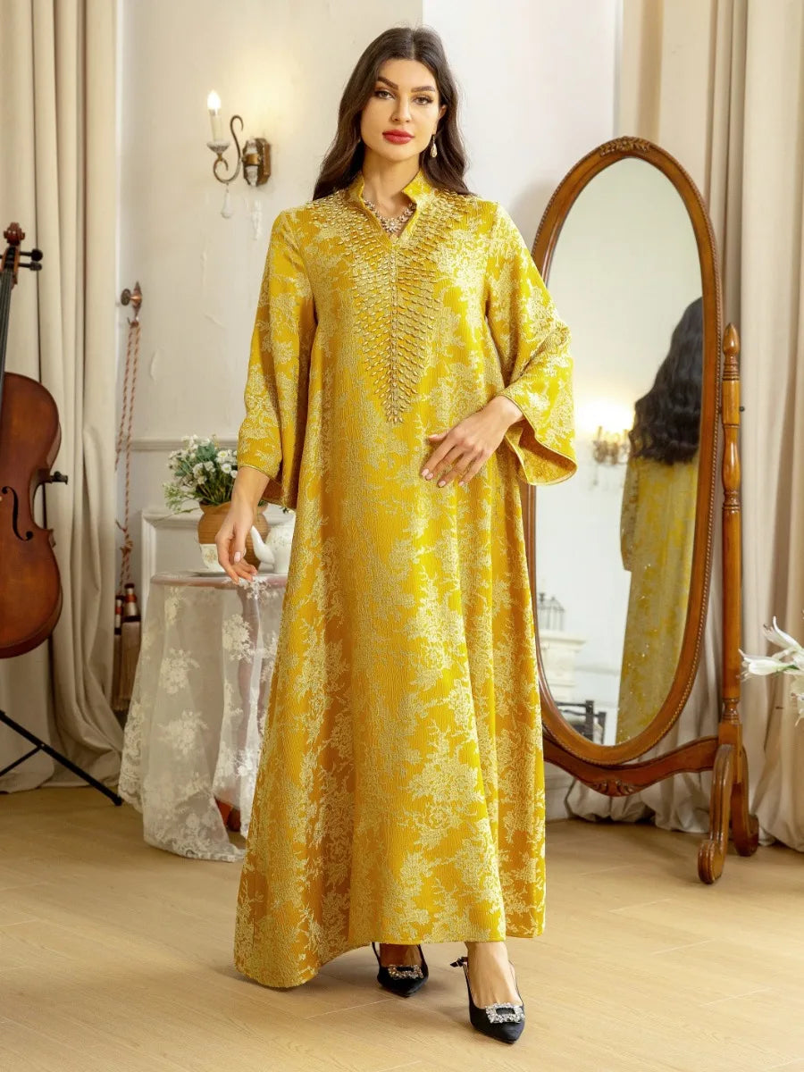 Caftan Marocain Jaune - Mode Caftan