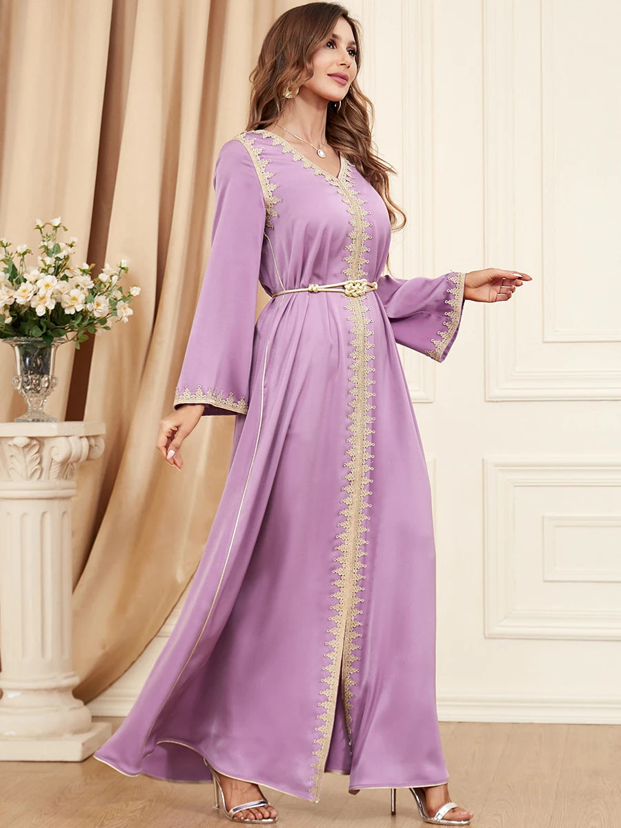 Caftan Marocain Mauve