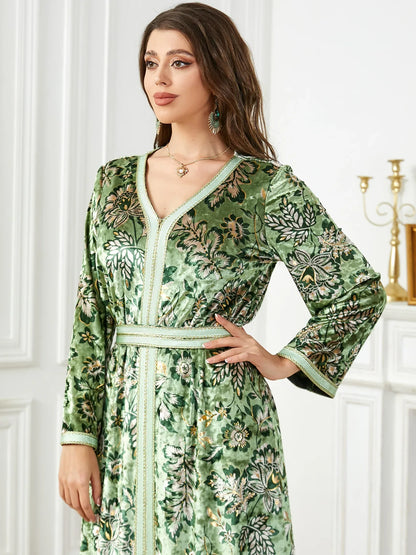 Caftan Marocain Vert - velours