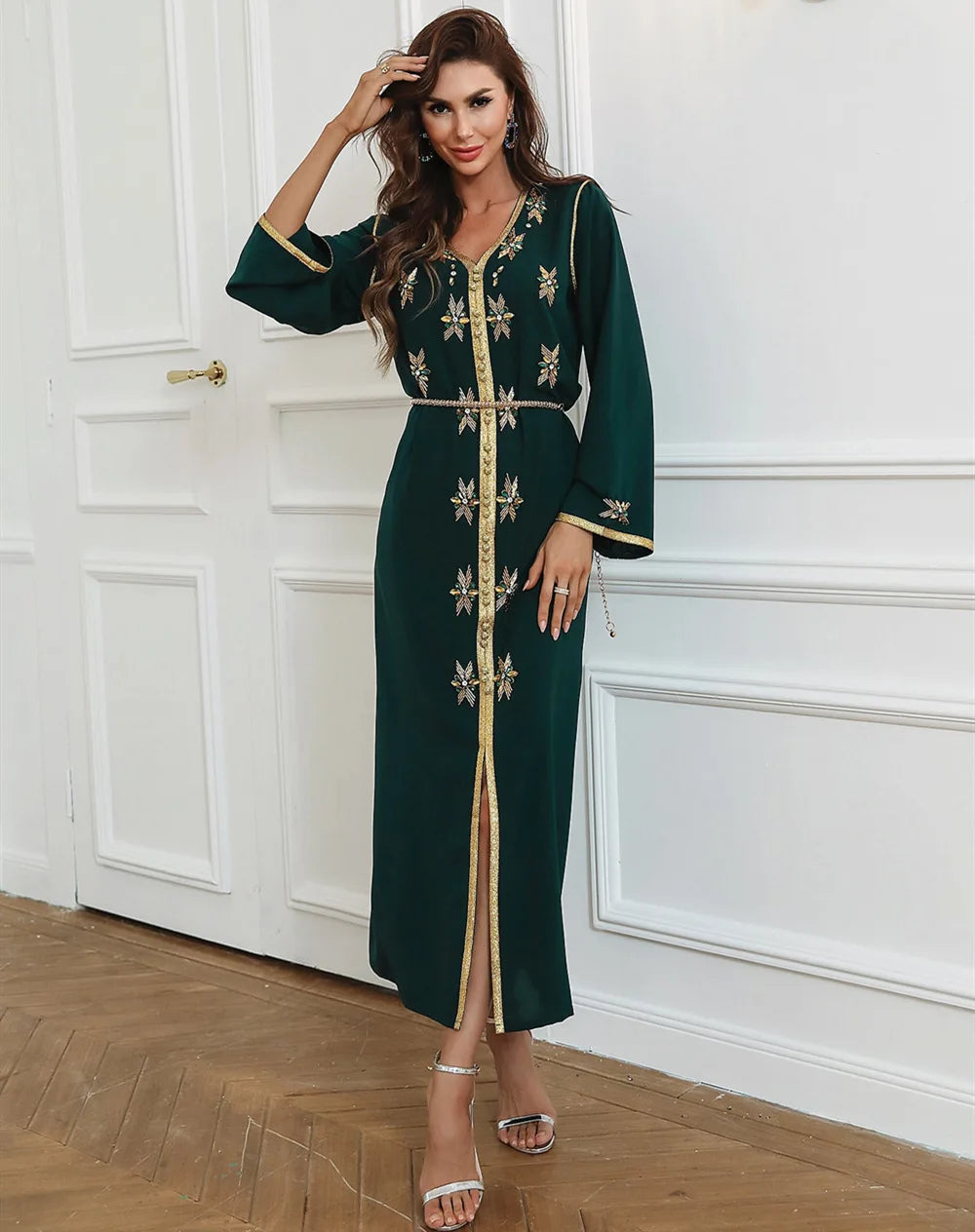 Caftan Marocain Vert Royal - Mode Caftan