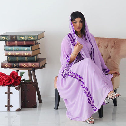 Caftan Marocain Violet Pastel - Mode Caftan