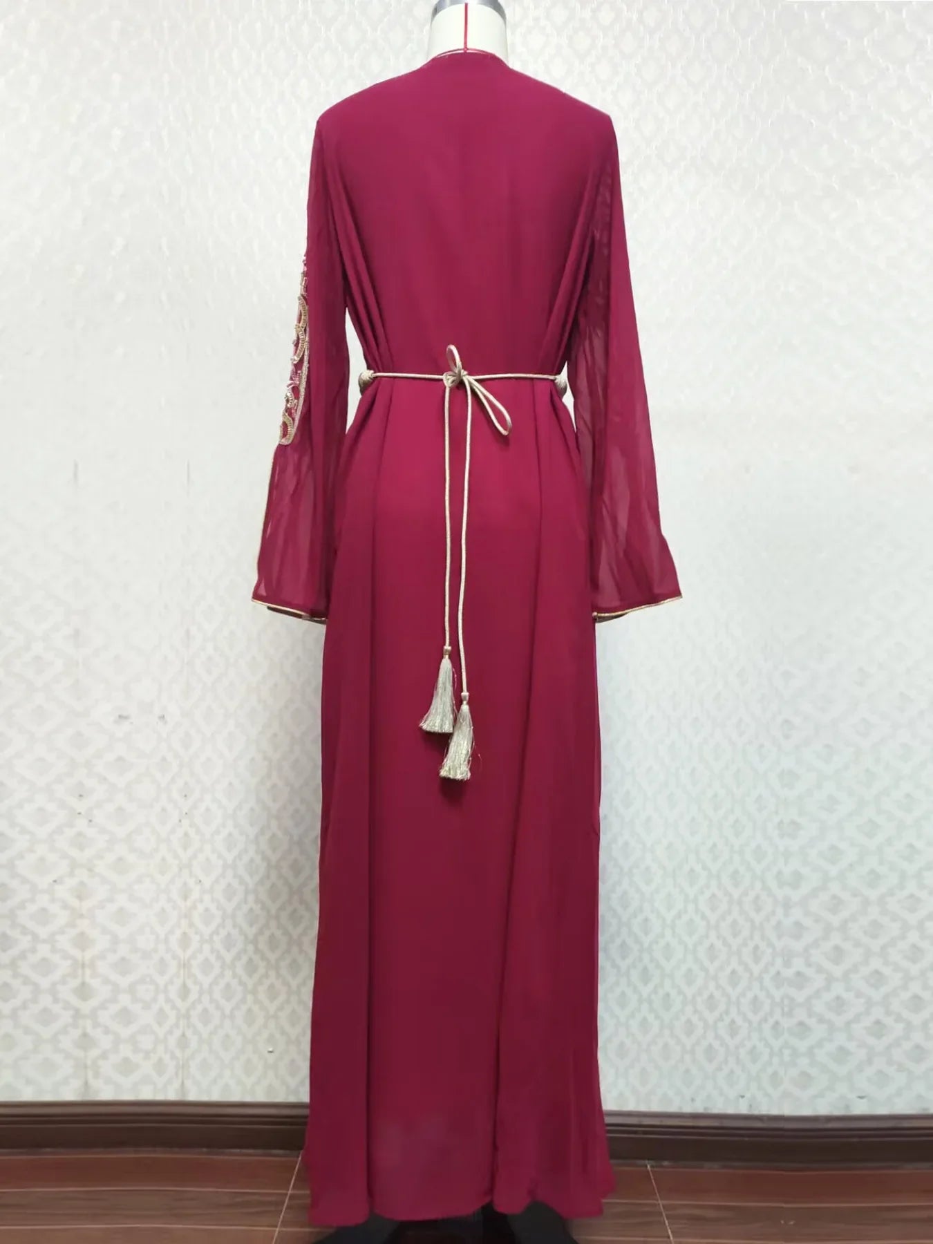 Caftan Moderne Bordeaux - Mode Caftan