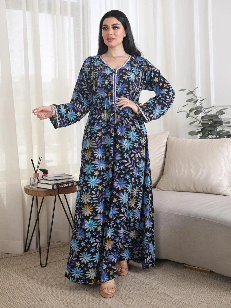 Caftan Moderne Fleuri - Mode Caftan