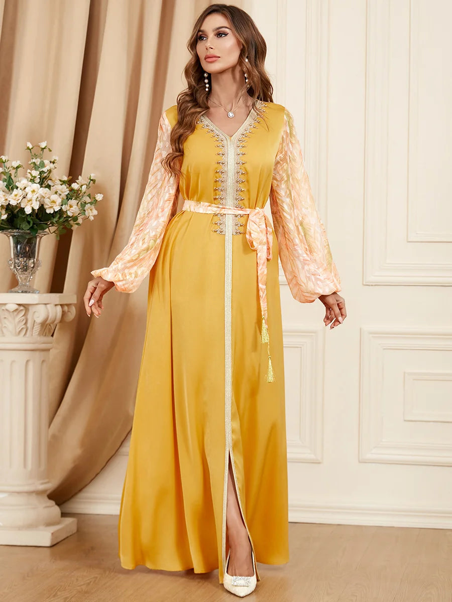 Caftan Moderne Jaune