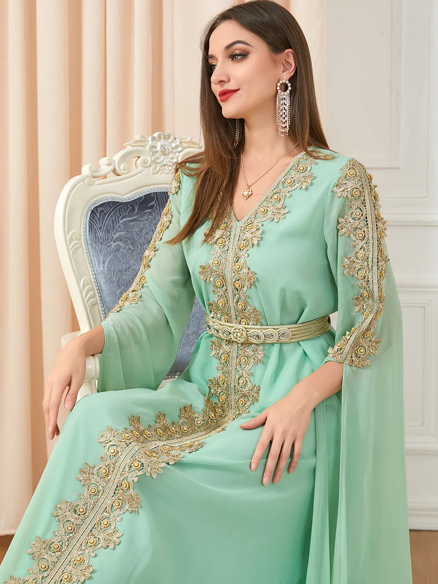 Caftan Moderne Vert