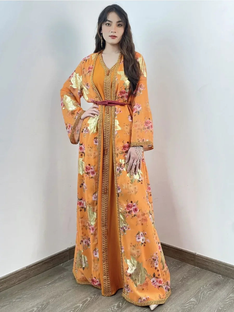 Caftan Orange Moder - Mode Caftan