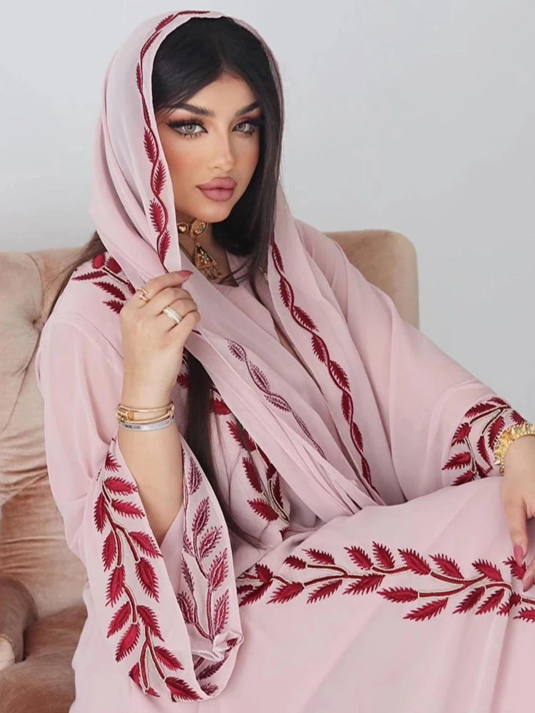 Caftan Rose Pastel - Mode Caftan