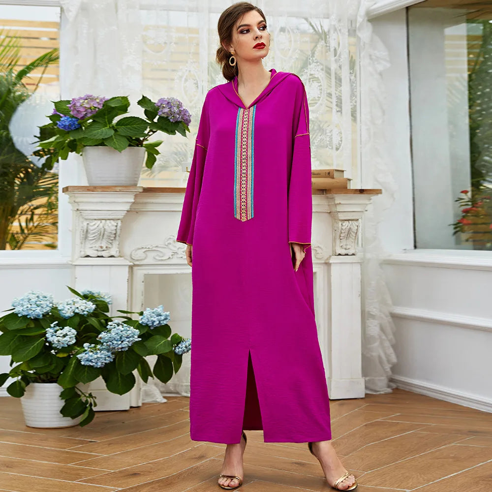 Caftan Rose Simple - Mode Caftan