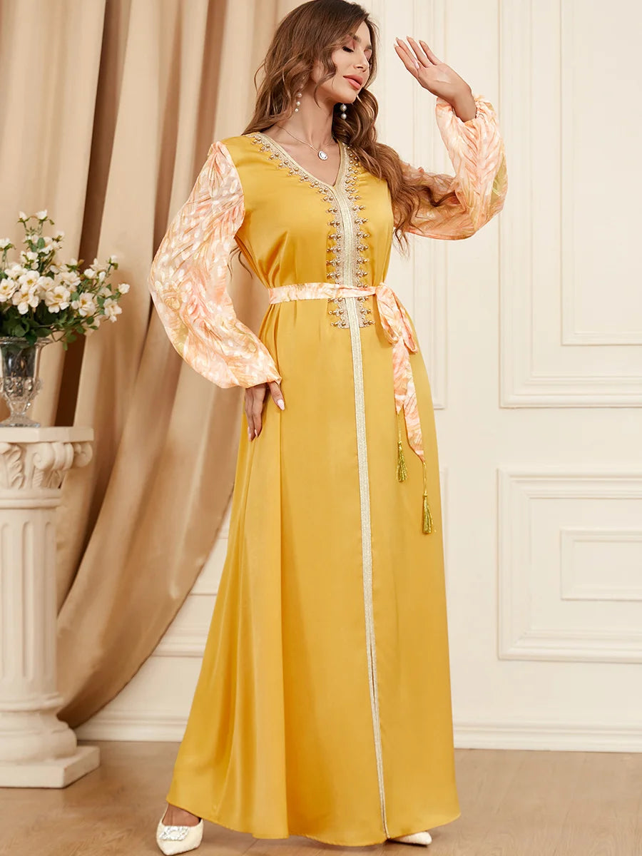 Caftan Simple Jaune