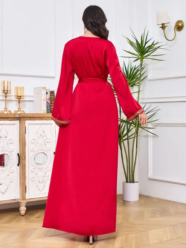 Caftan Traditionnel Rouge