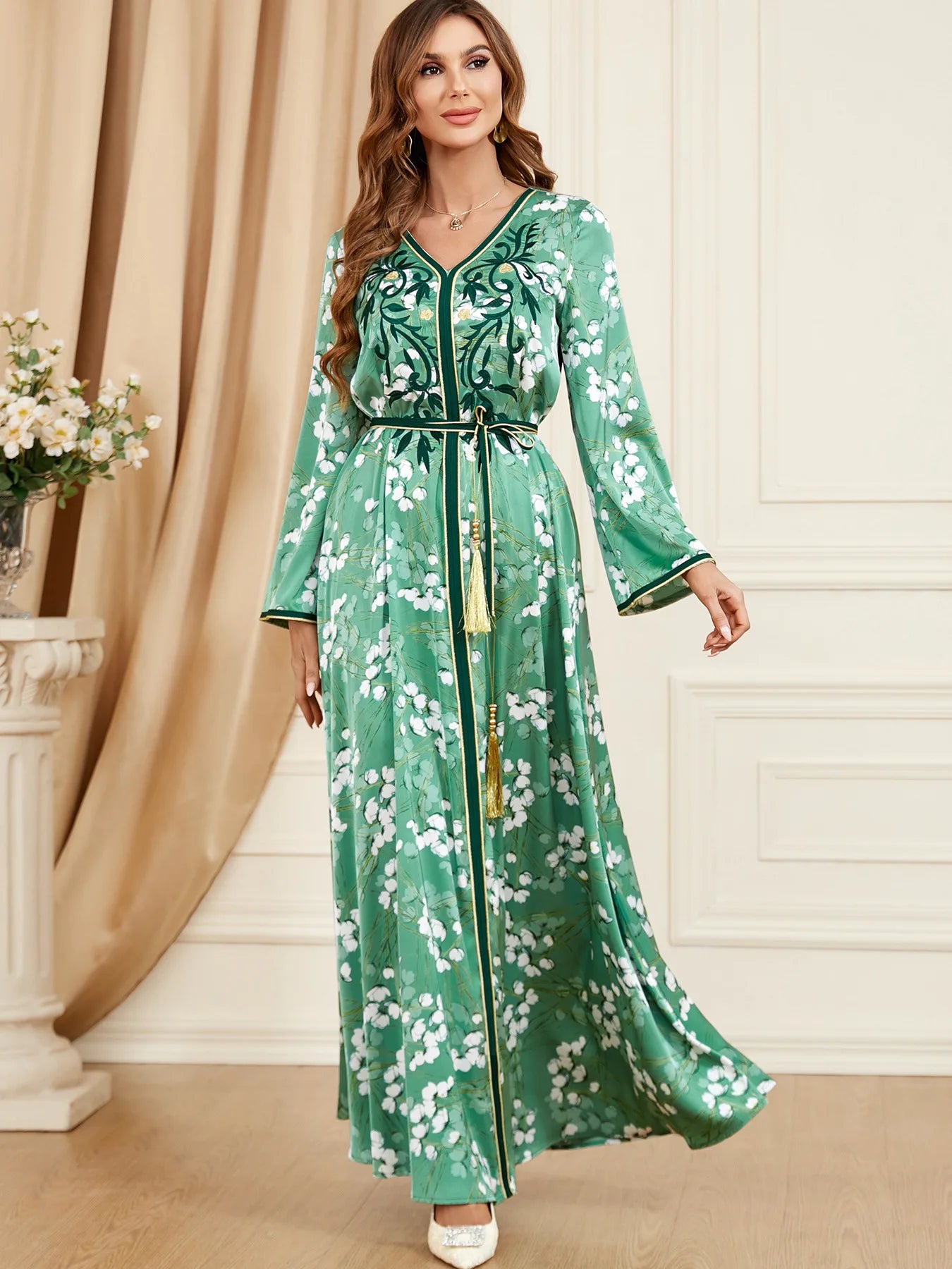 Caftan Vert Émeraude