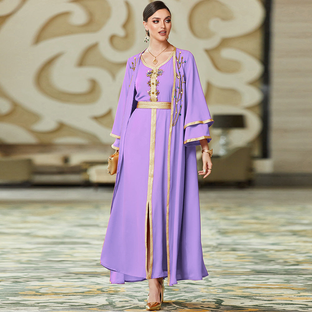 Caftan Violet Clair - Mode Ca