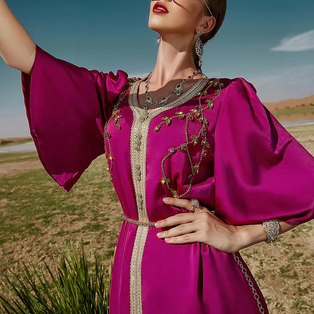 Caftan rose fushia sale