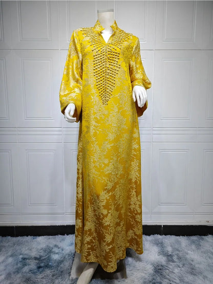 Caftan Marocain Jaune