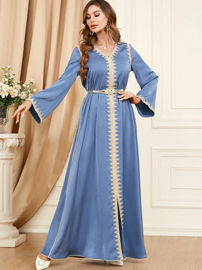 Robe Caftan Bleu Ciel