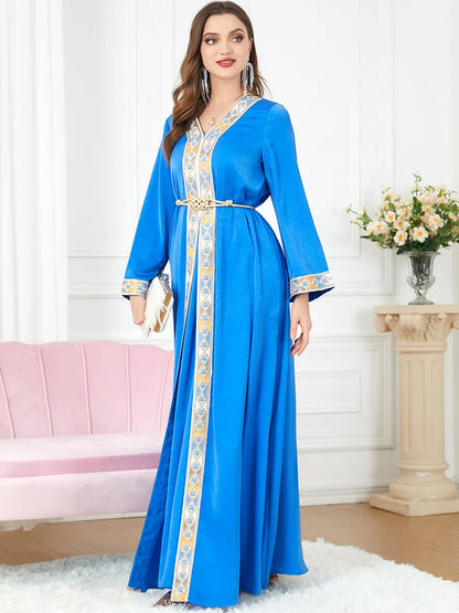 Robe Caftan Bleu