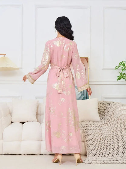 Robe Caftan Rose