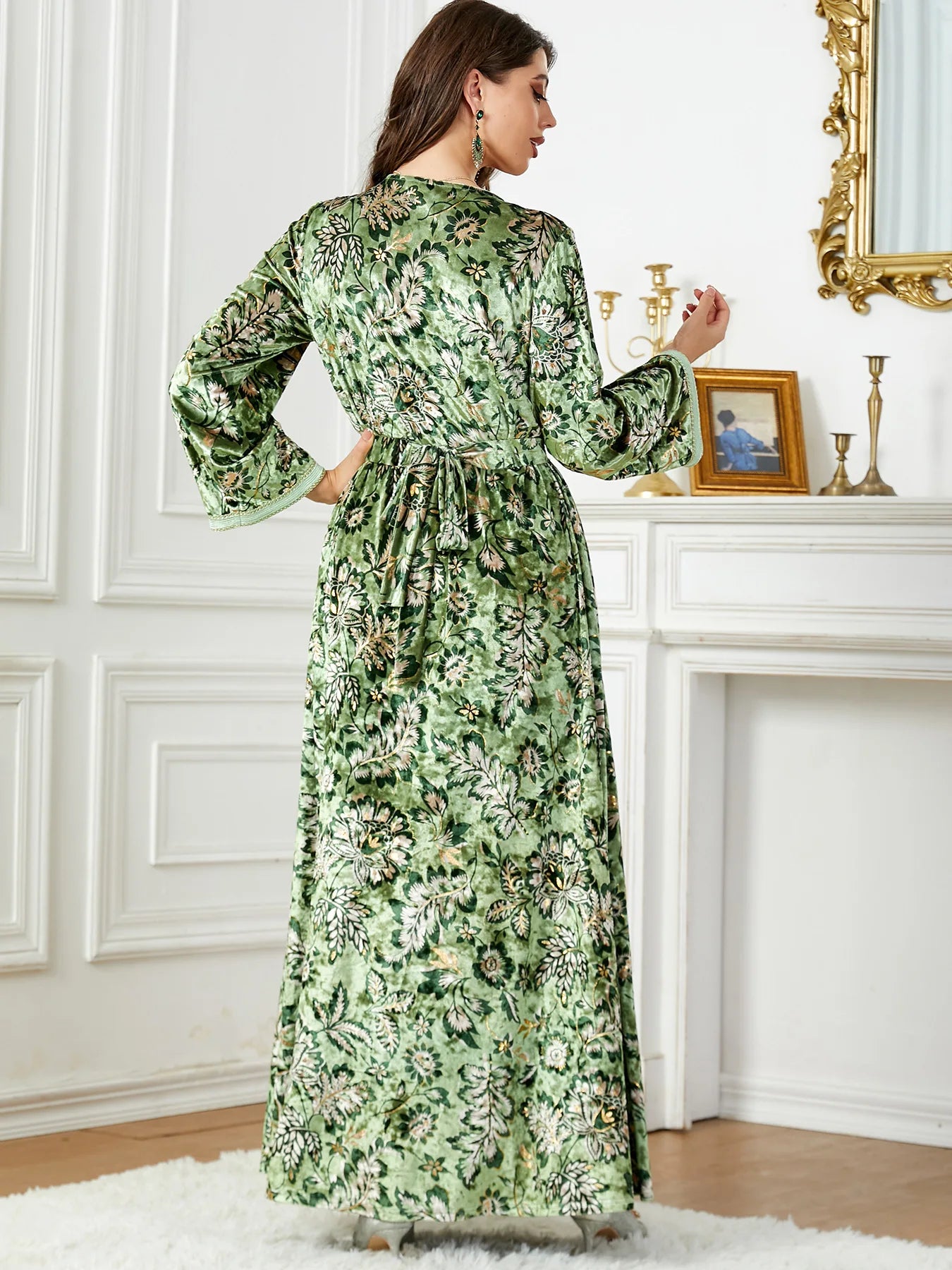 Caftan Marocain Vert - velours