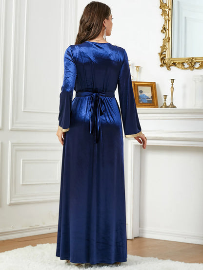 Caftan Bleu Nuit - Satin