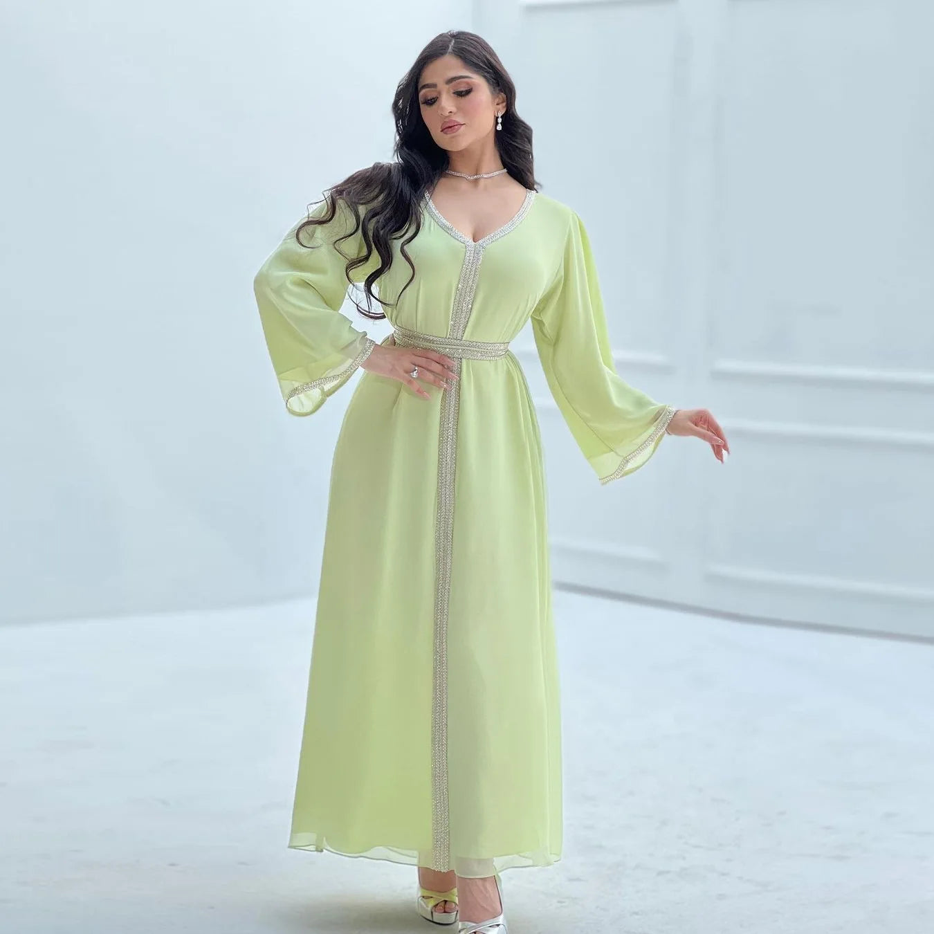 Robe Caftan Vert