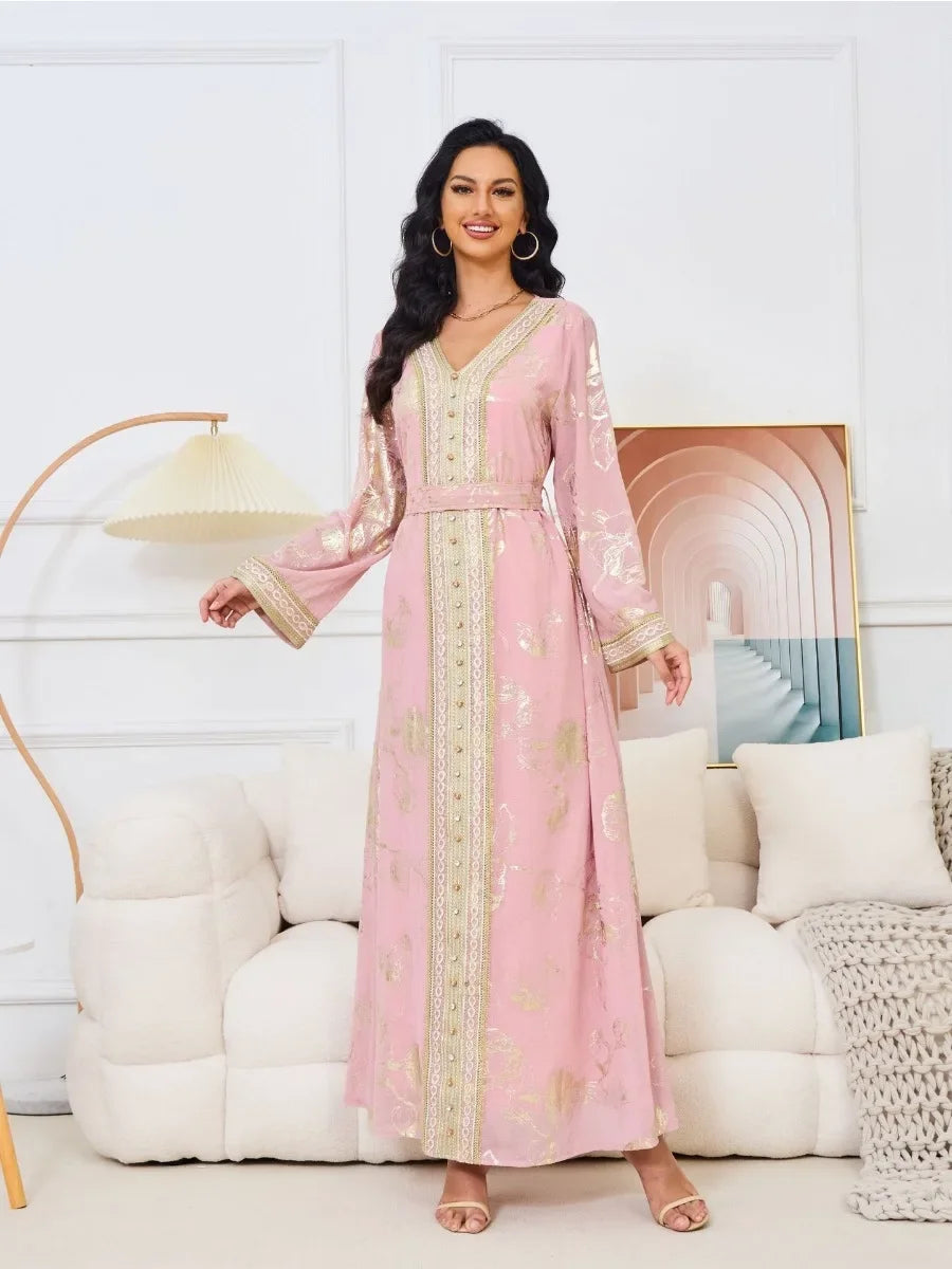 Robe Rose Caftan