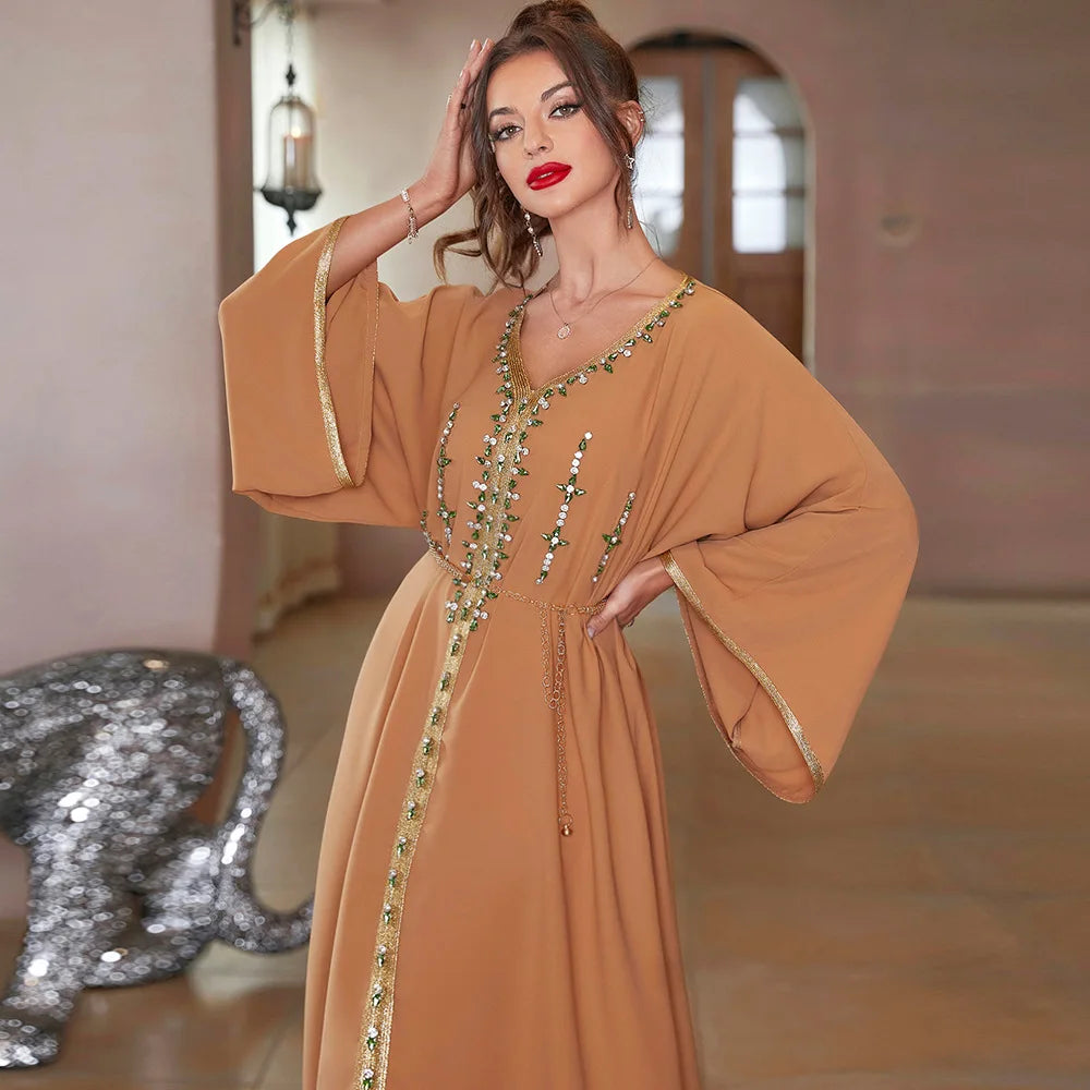 Caftan Marocain Orange - Mode Caftan